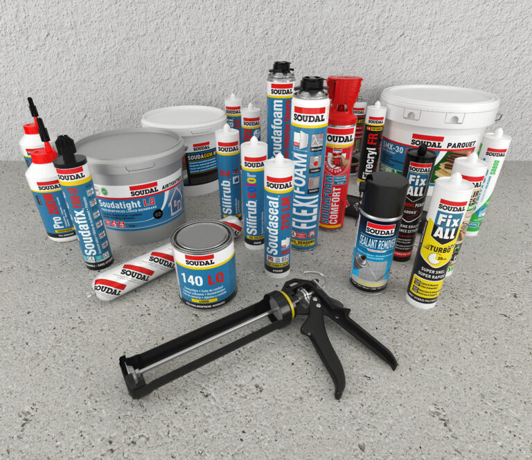 Soudal Products Professional range overview 768x664